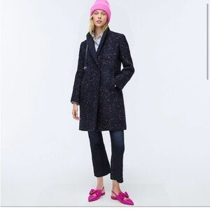 J. Crew Navy Nalya Coat Size 00